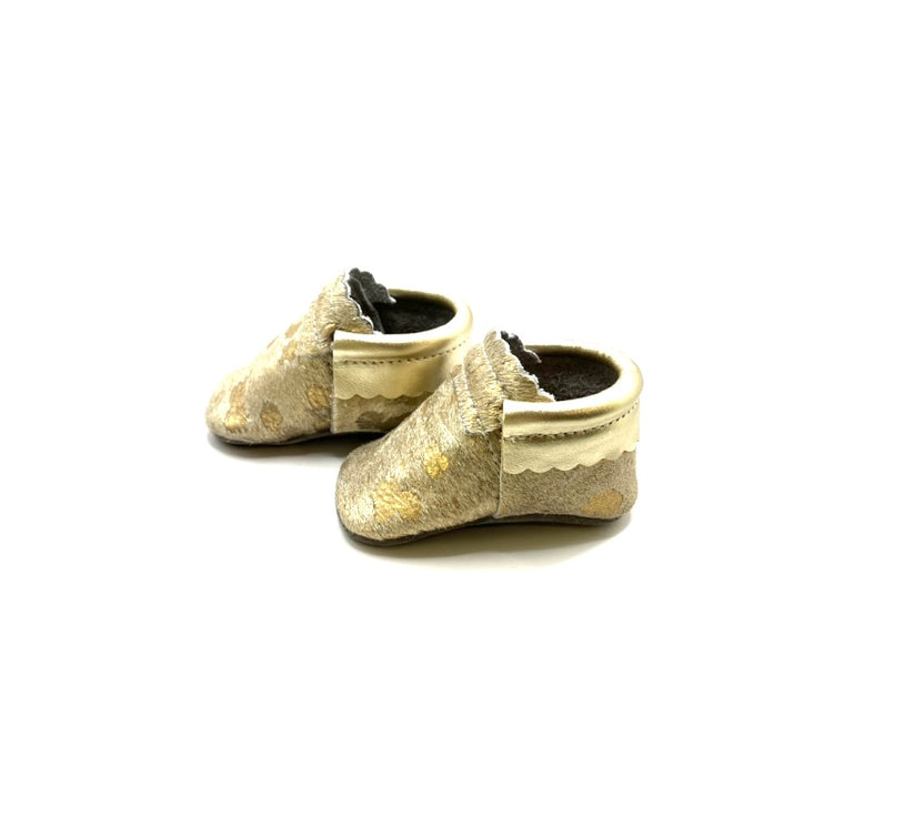 Acid Wash Gold Infant Moccs