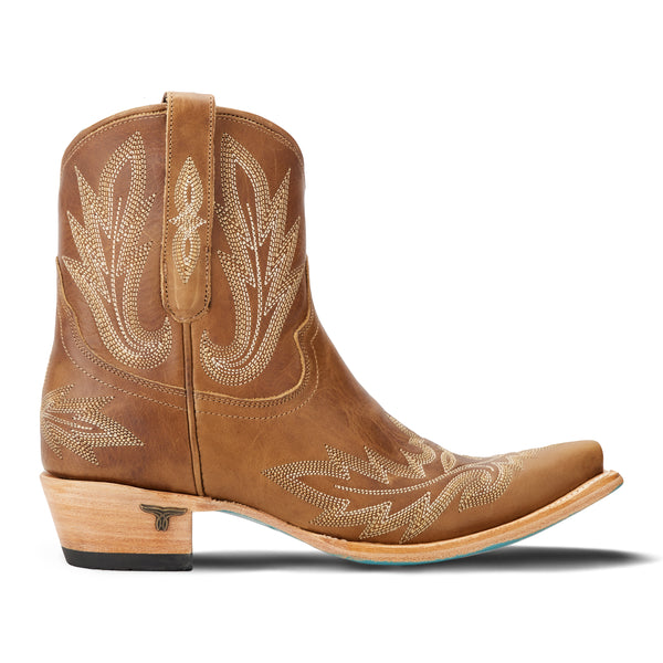 Lane Lexington Bootie in Desert Clay a perfect boot for a rodeo, dance floor or to wear around town.