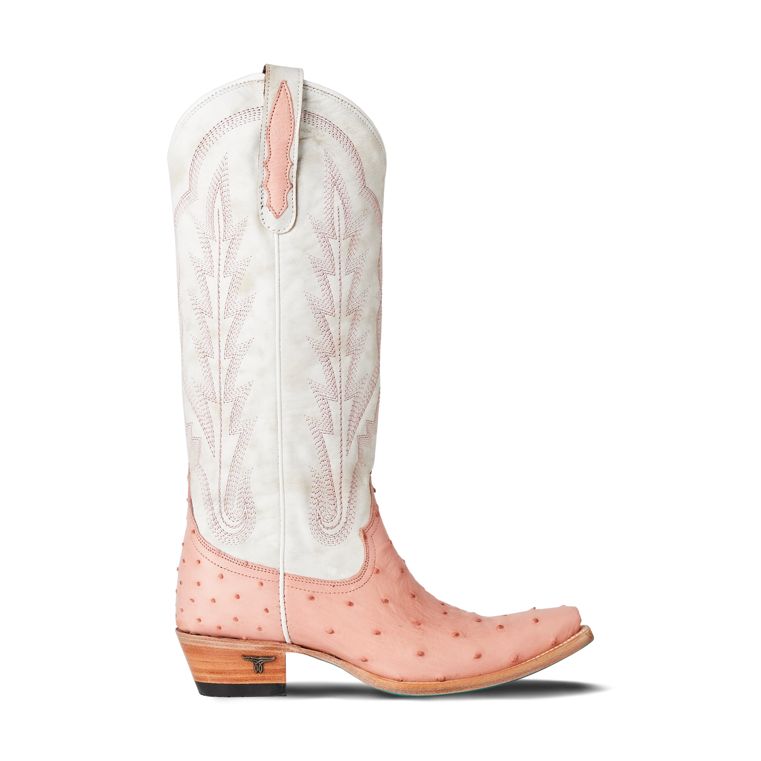Lane Lexington Skylight Ostrich Boot in Blush