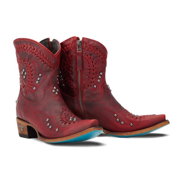 Lane Womens Cossette Bootie in Smoldering Ruby