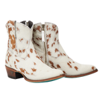 Lane Plain Jane Bootie in Cowpoke womens short cowboy boot dressy zipper cowhide bootie western boutique Utah at Boltranchstore.com