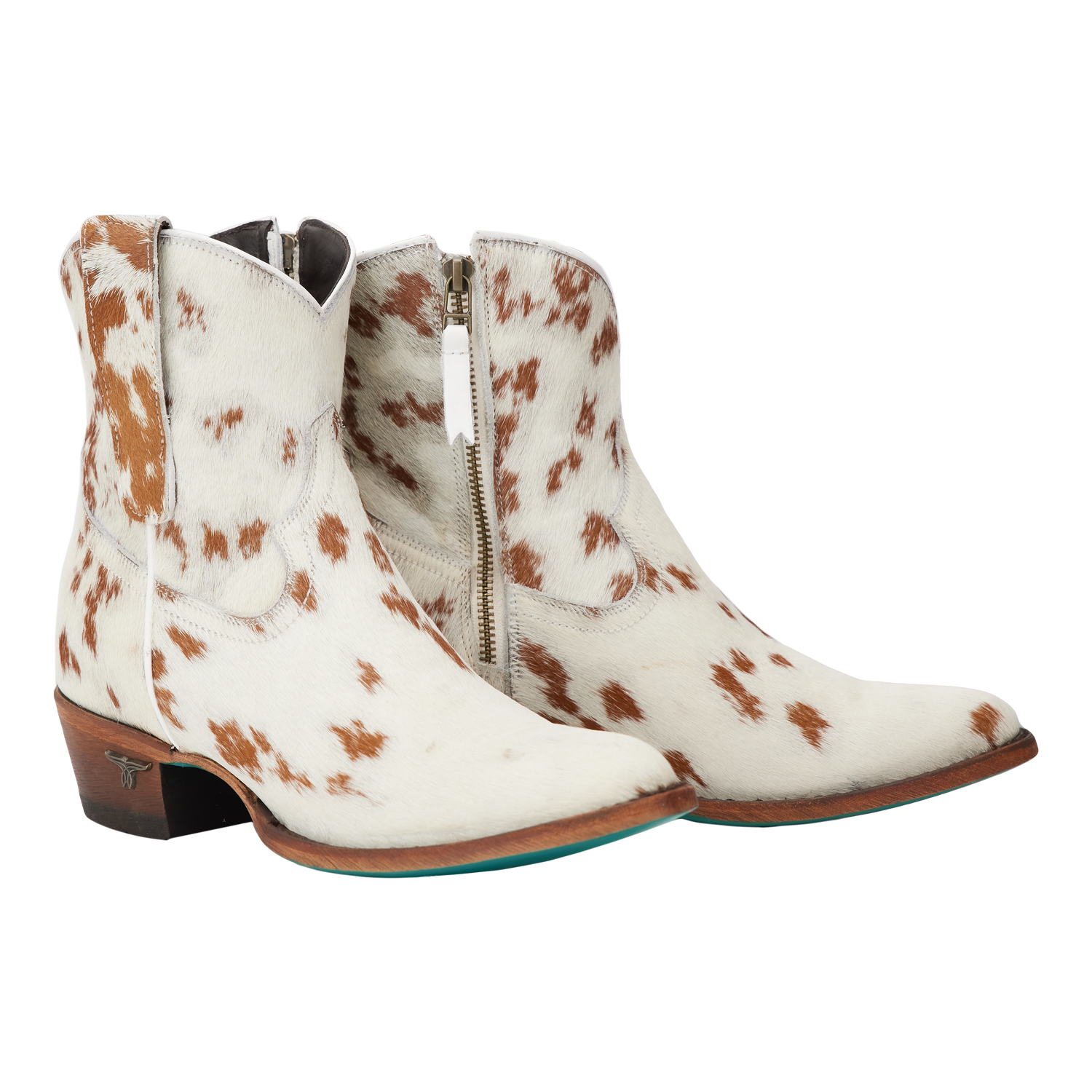 Lane Plain Jane Bootie in Cowpoke womens short cowboy boot dressy zipper cowhide bootie western boutique Utah at Boltranchstore.com