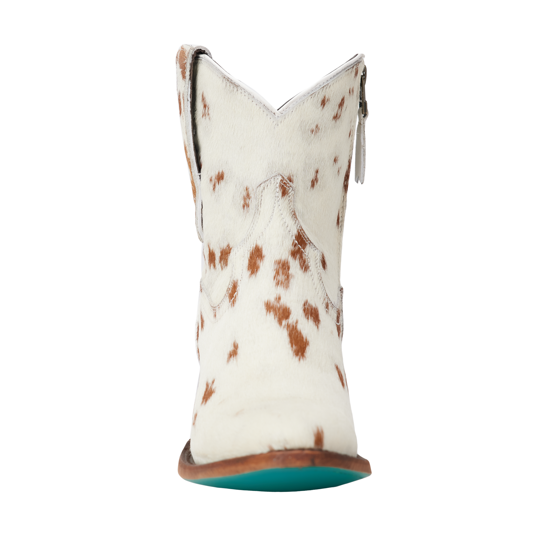 Lane Plain Jane Bootie in Cowpoke womens ankle boot cowhide authentic zipper at Boltranchstore.com womens cowboy boots