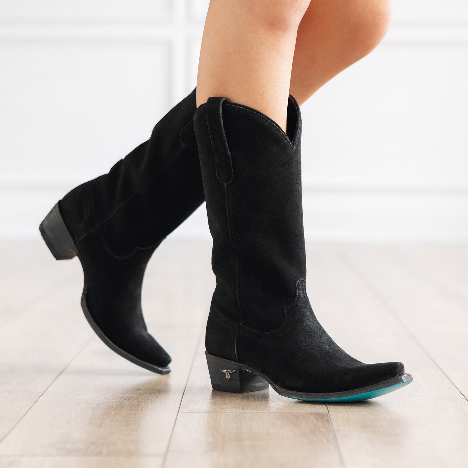 Lane Emma Jane Boot in Soft Black Suede