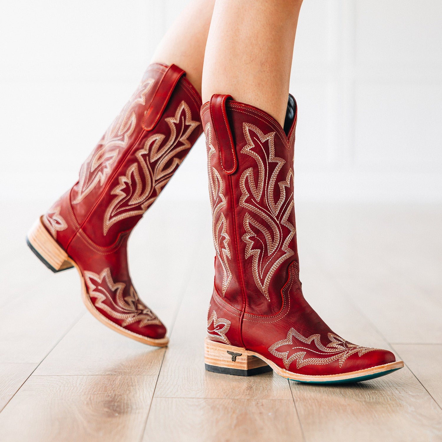 Lane Saratoga Square Boot in Smoldering Ruby