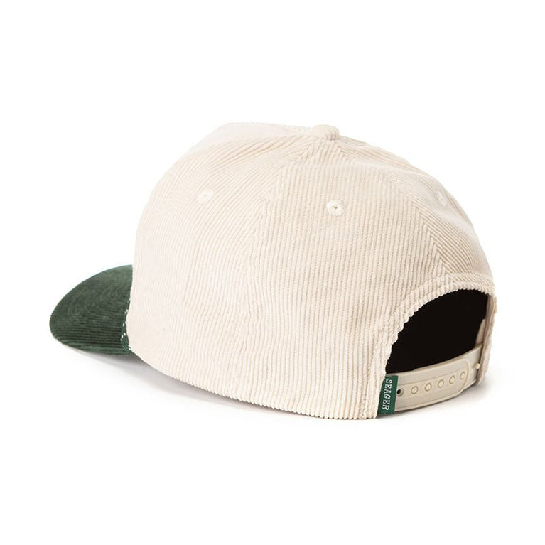 Seager Los Rios Corduroy Snapback in Natural Green