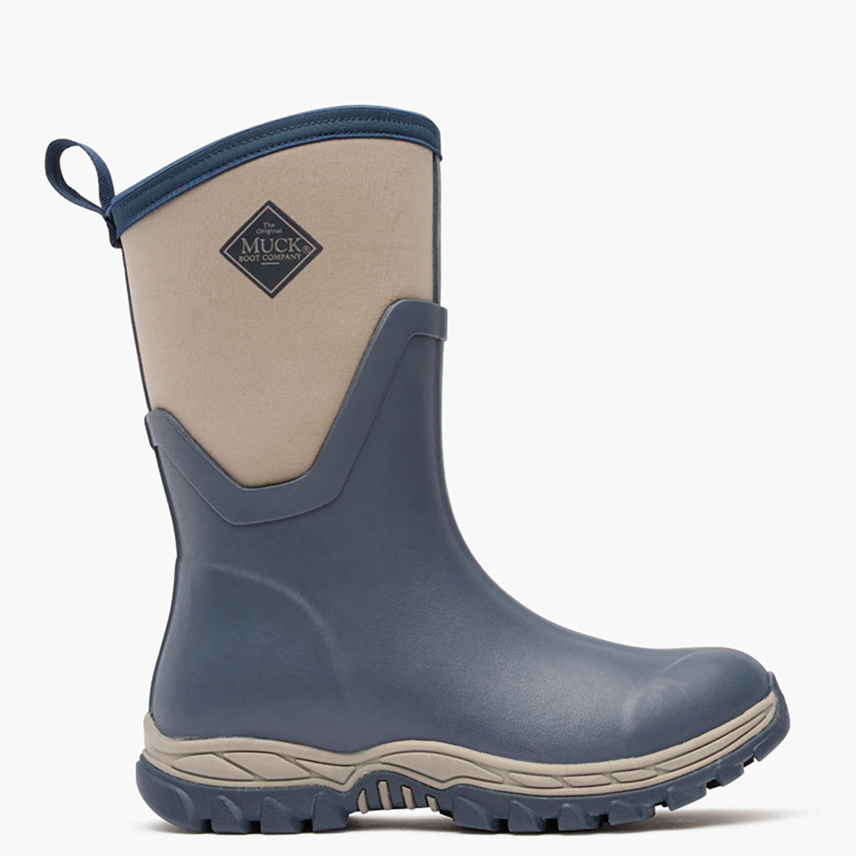 Muck Boots Arctic Sport II Womens 12 Inch Insulated Short Boot India Ink india ink blue rubber winter boot with fleece lined neoprene upper womens western boutique Utah SKU MAS12W21