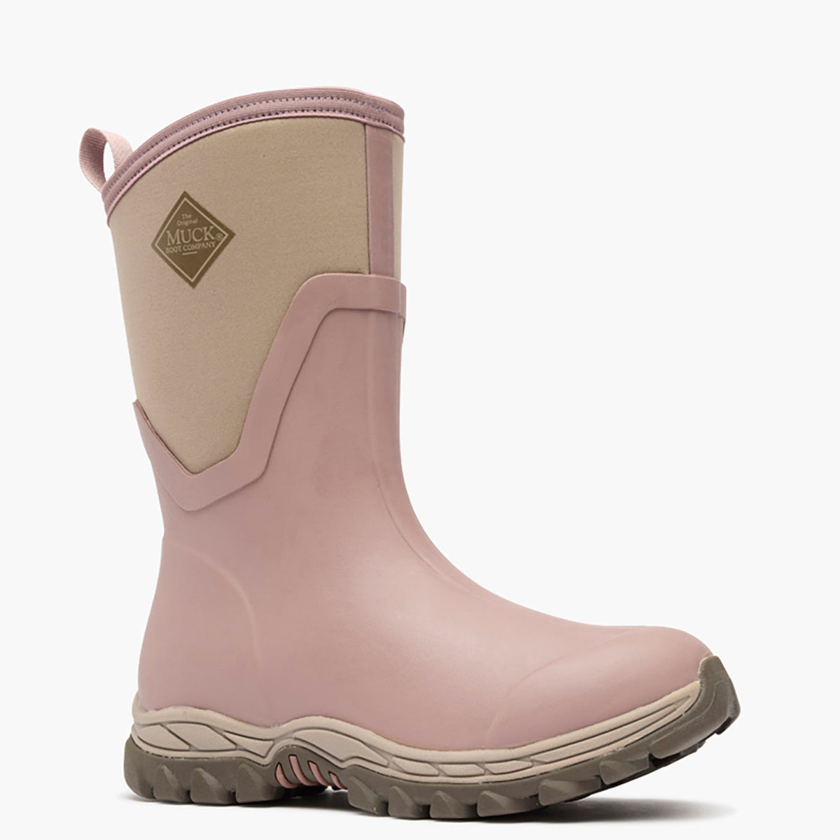Muck Boots Arctic Sport II Womens 12 Insulated Short Boot Antler 12 inch mid height shaft with snug stretch fit topline binding ranch wear
