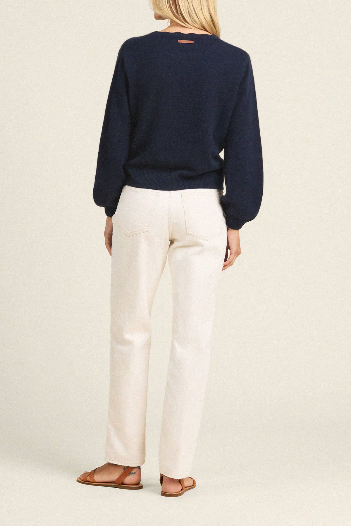 Trovata Kate Sweater Navy versatile dark layering knit for rodeo weekends and everyday womens fashion Park City