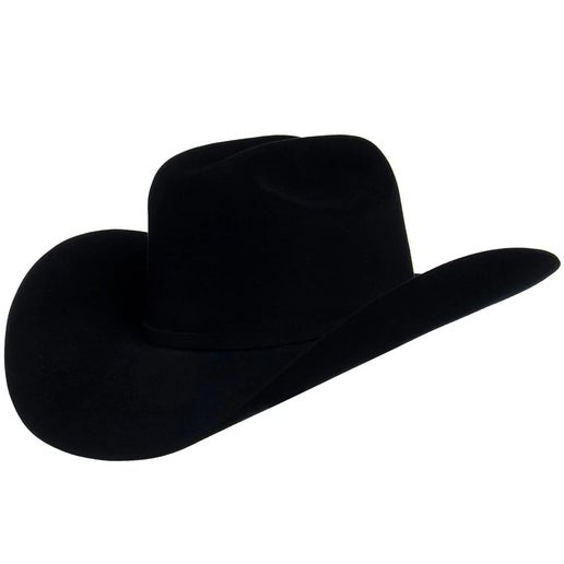 Resistol Midnight Open Crown 6X Beaver Cowboy Hat - Black