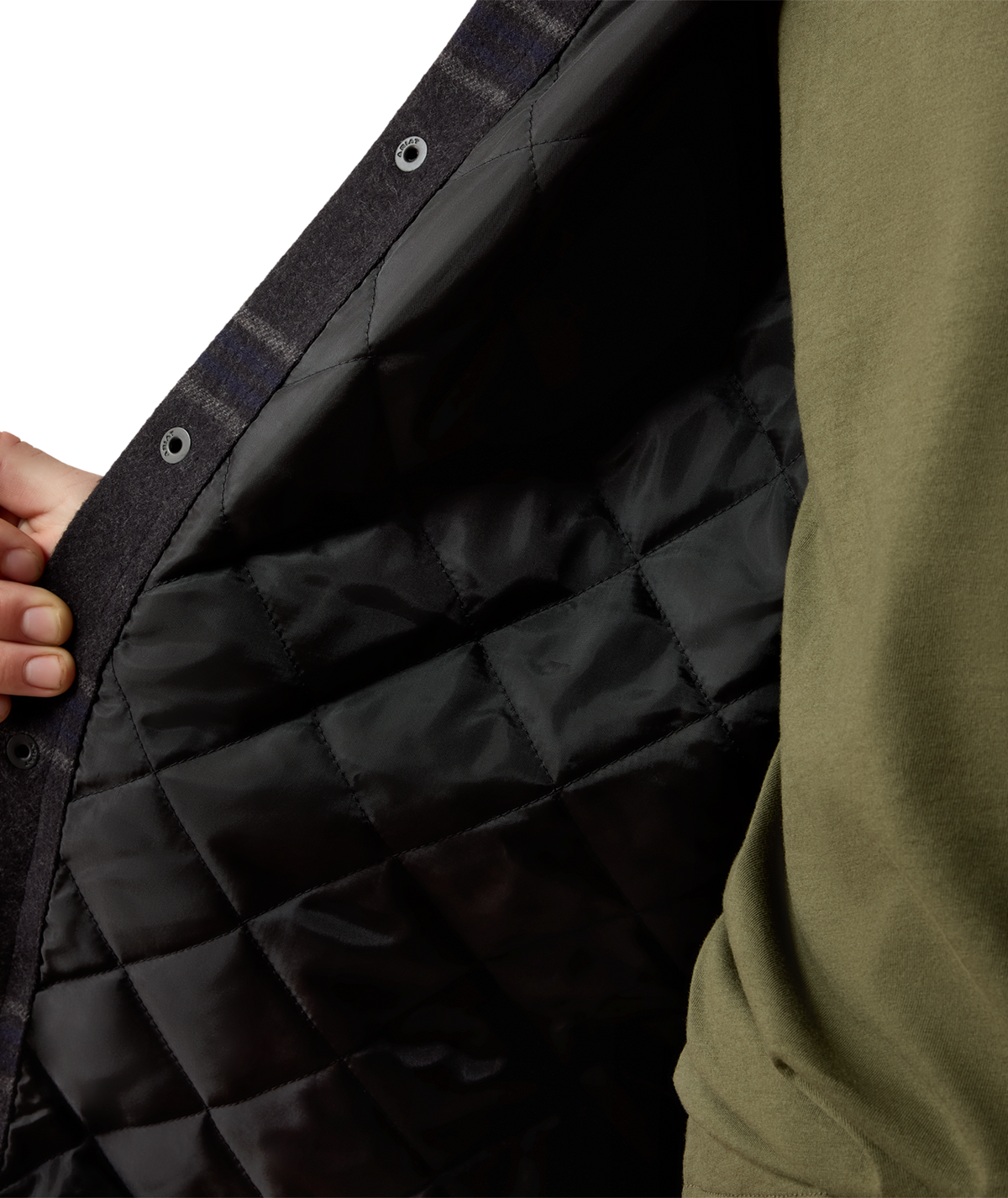 Ariat Boys Retro Shirt Jacket Charcoal Plaid western yoke and chest pocket details with Ariat branding Kamas