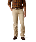 Ariat Mens M4 Relaxed Grizzly Boot Cut Jeans cedar brown TEKStretch ring spun denim mens western jean Utah SKU 10079096
