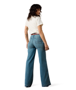 Ariat Womens Ultra High Rise Mavis Wide Leg Jeans ultra high rise waist fitted through the hip western fashion