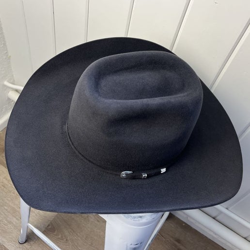 Serratelli 8X Vegas Felt Wide Brim Cowboy Hat - Charcoal