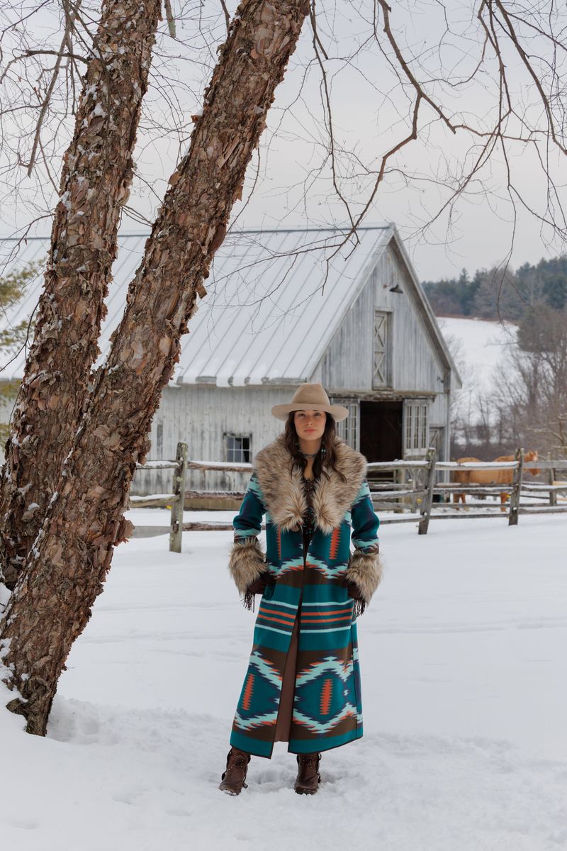Tasha Polizzi Clive Coat Teal