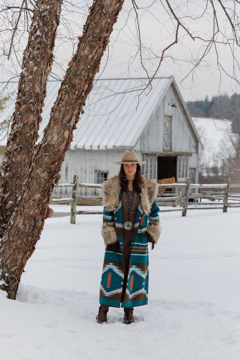 Tasha Polizzi Clive Coat Teal