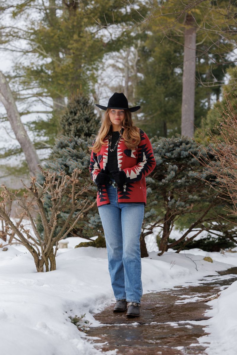 Tasha Polizzi Ray Jacket Red