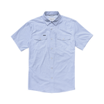 Poncho Mens The Padre Shirt micro blue check mens short sleeve outdoor shirt UV quick dry fishing hiking western shirt Boltranchstore.com Free Shipping