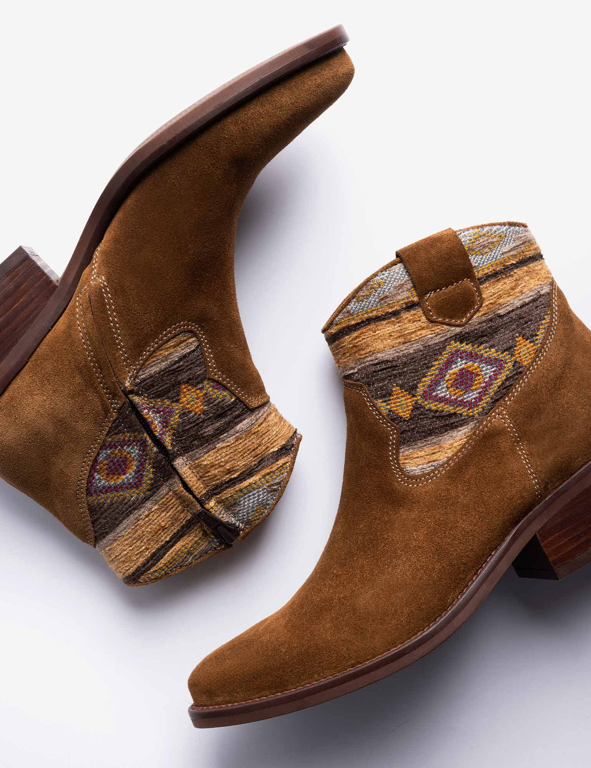 Penelope Chilvers Cassidy Killim Boot inside zip for easy on and off