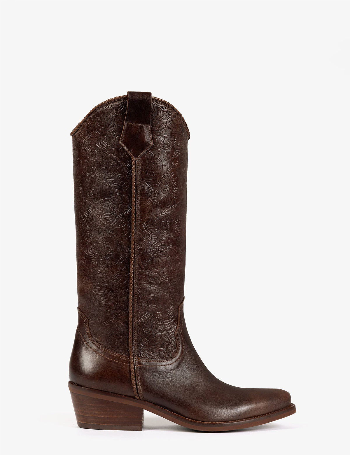 Penelope Chilvers Goldie Cordoban Leather Boot classic cowboy shape with Cuban heel and easy cowboy toe