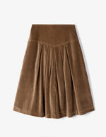 Penelope Chilvers Lancaster Cotton Velvet Skirt subtle lustre of the velvet fabric