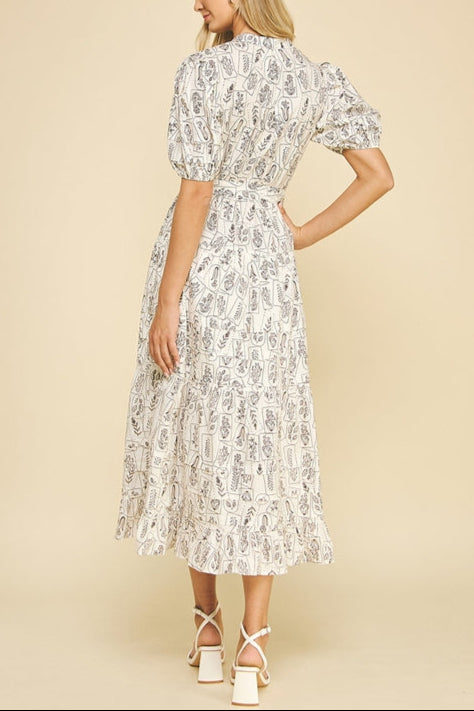 Pinch Floral Stamp Dress