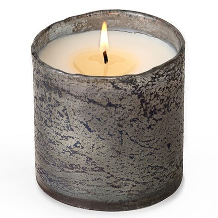 Himalayan Smoky Gray Artisan Blown Glass Tumbler Candle
