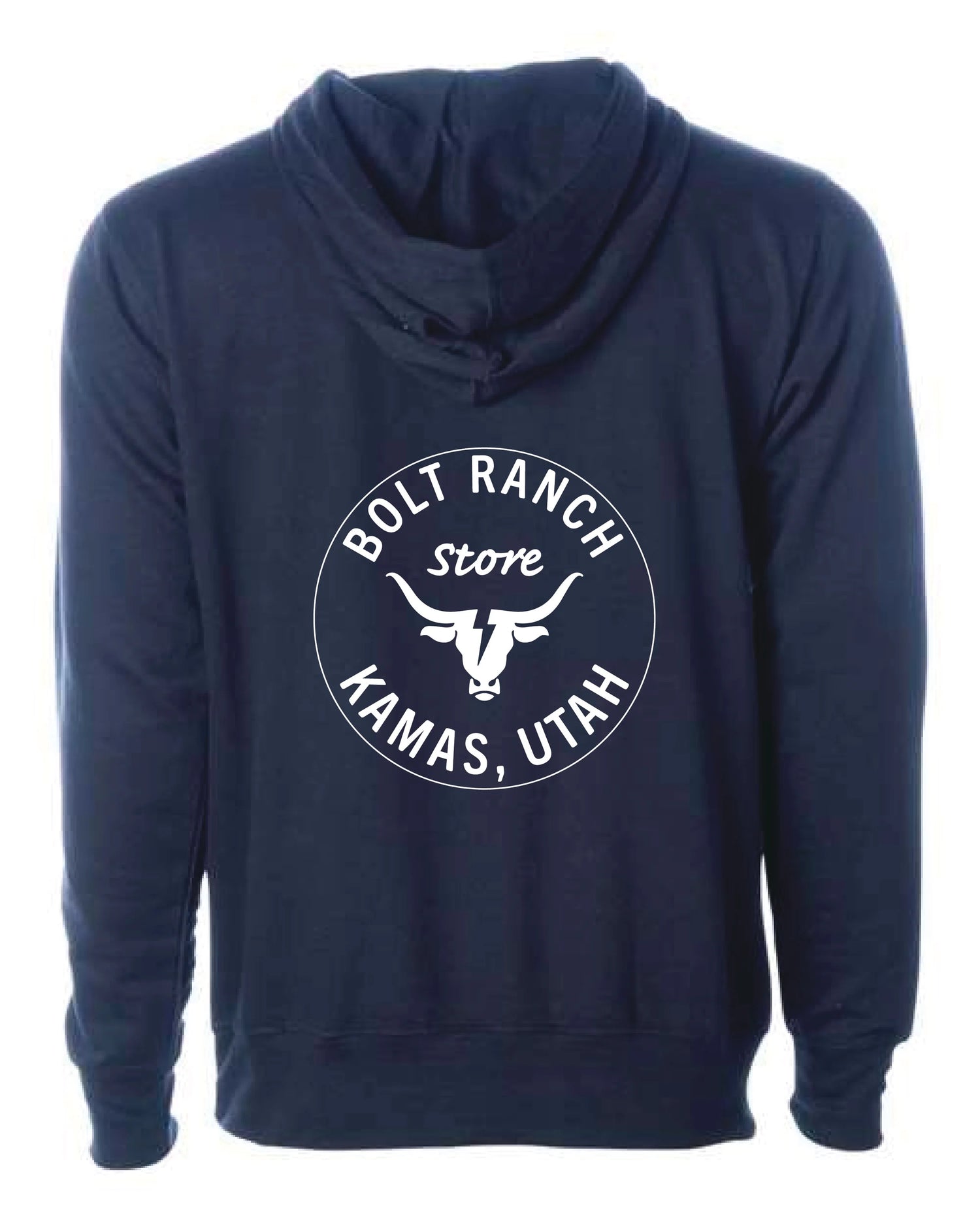 Bolt Ranch Adult Hoodie - Classic Navy