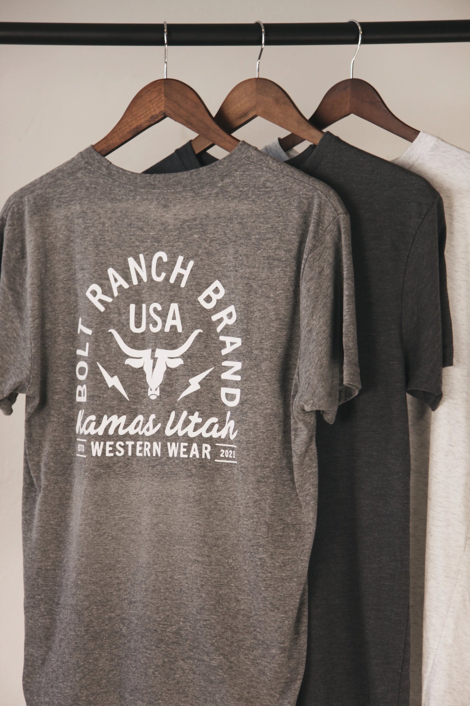 Bolt Ranch Essentials Collection - SS T-Shirt Premium Heather