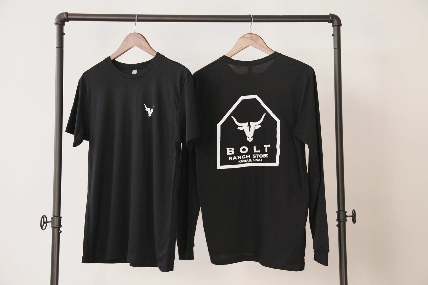 Bolt Ranch Essentials Collection - SS T-Shirt Pitch Black