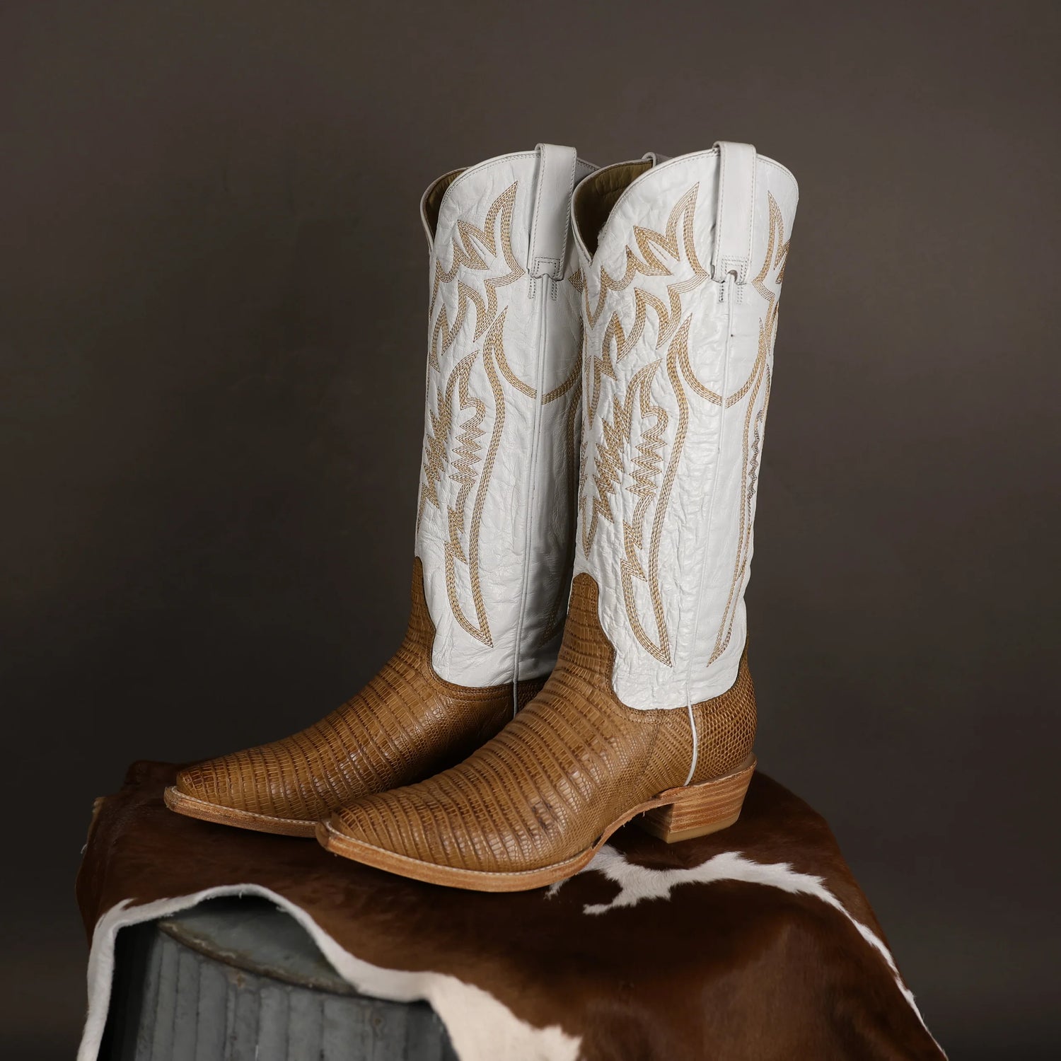 Stetson Womens Toni Boot 15" - Cream Goat