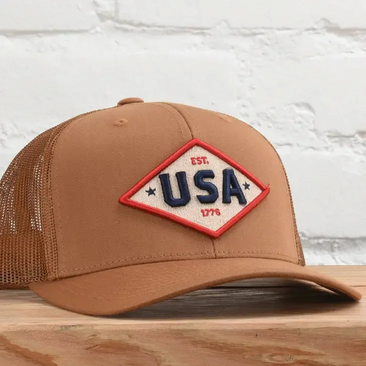 USA Gold Patriot Snapback Hat