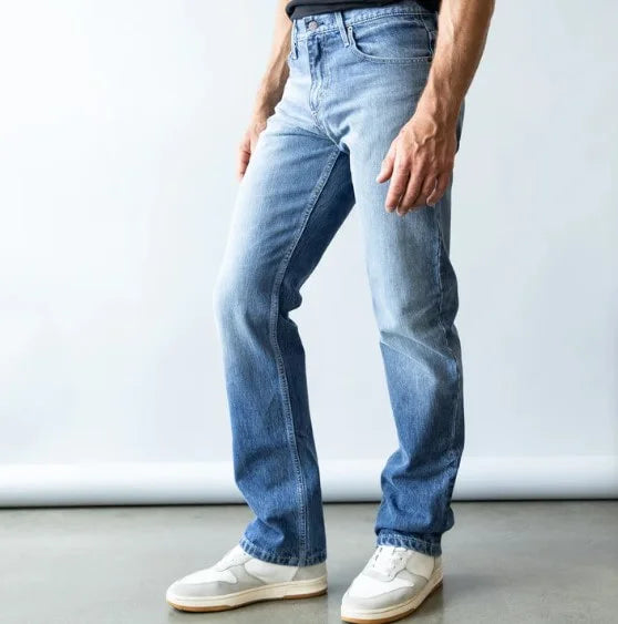 Kimes Mens James Mid Wash Jeans