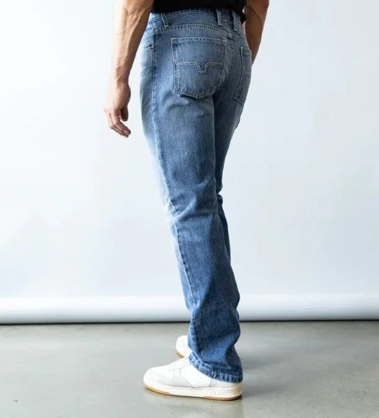 Kimes Mens James Mid Wash Jeans