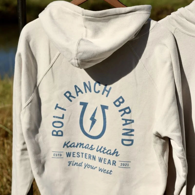 Bolt Ranch Harvest Collection - Adult Hoodie - Stone Heather