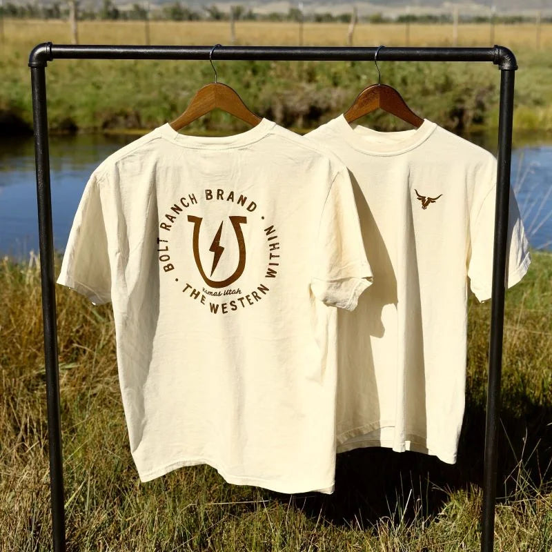 Bolt Ranch Harvest Collection - Adult SS T Shirt - Ivory