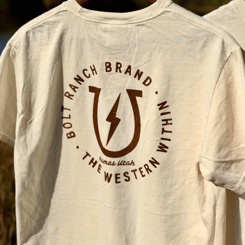 Bolt Ranch Harvest Collection - Adult SS T Shirt - Ivory