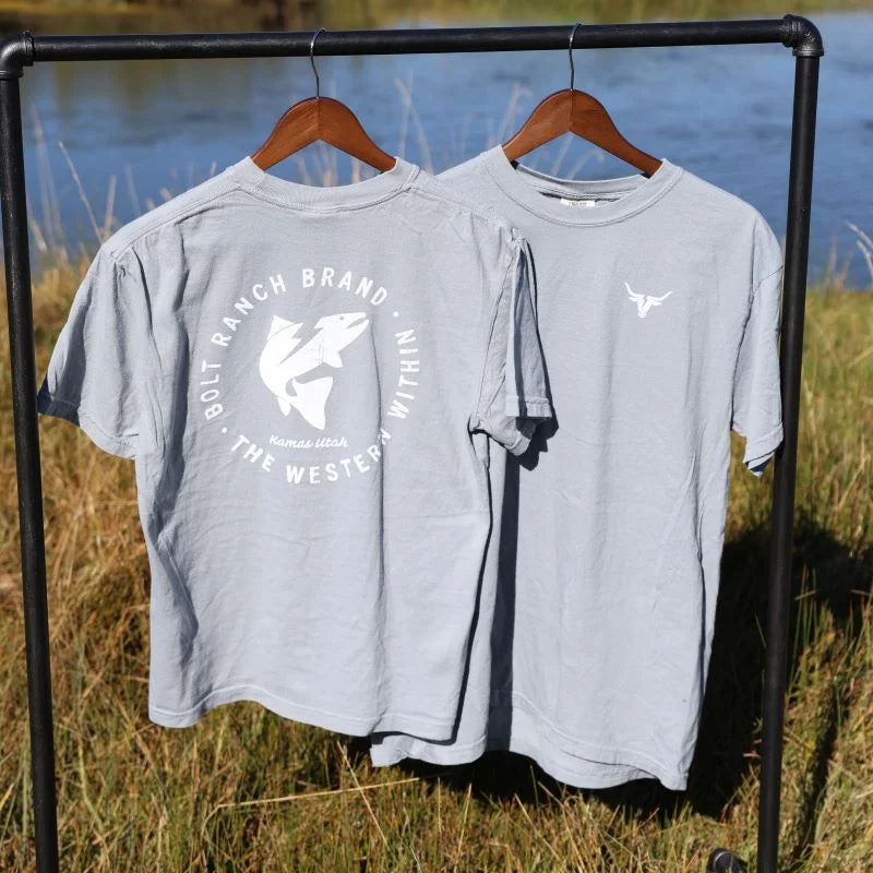 Bolt Ranch Harvest Collection - Adult SS T Shirt - Blue Heron