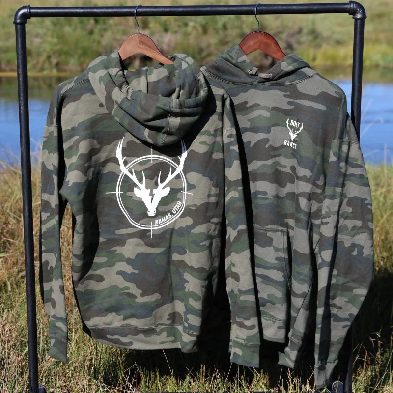 Bolt Ranch Wilderness Collection Adult Hoodie - Forest Camo