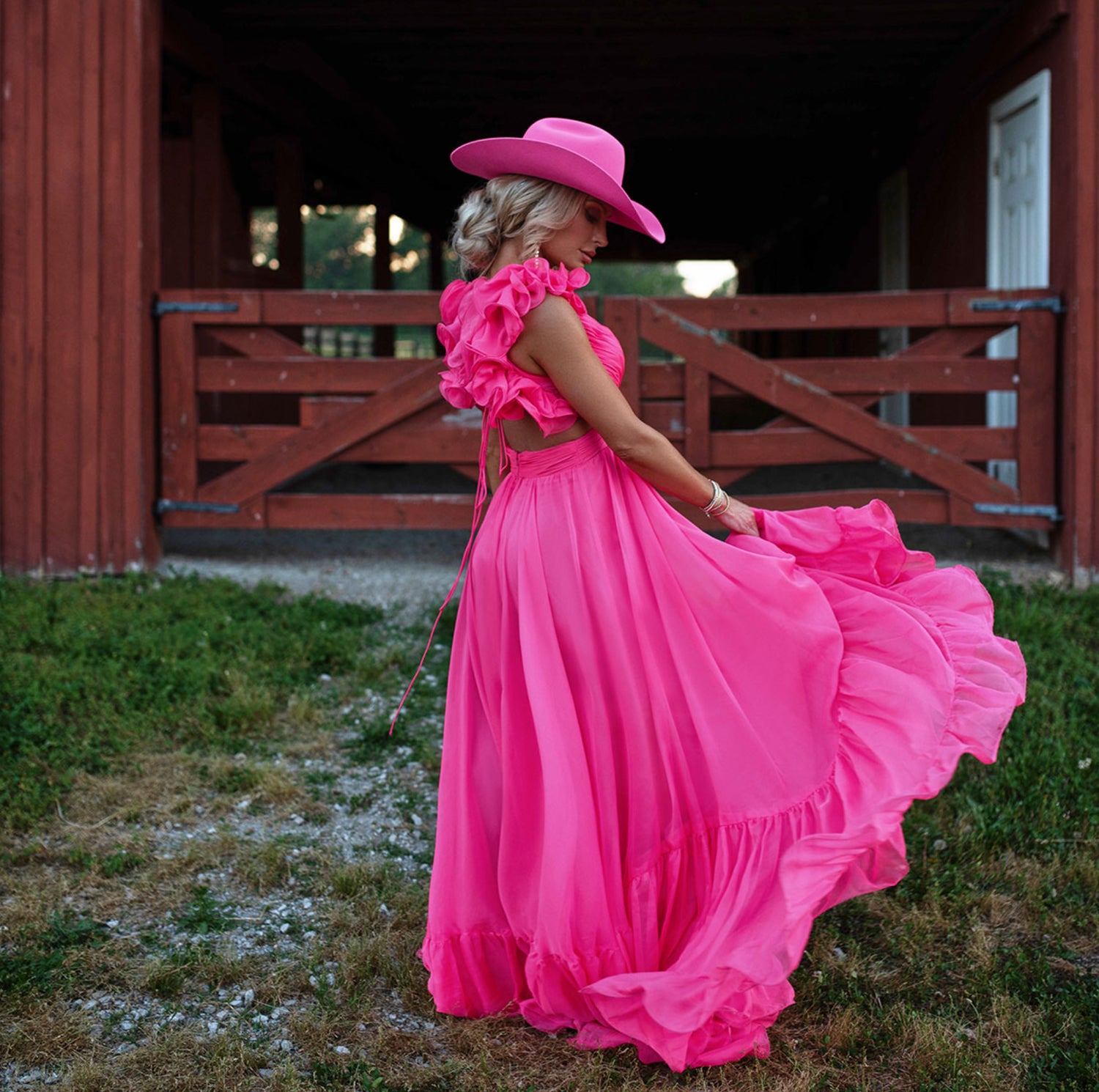 Bailey Punchy Cowboy Hat - Malibu Pink