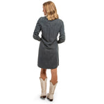 Western fashion womens Utah rodeo boutique Savannah Denim Shirt Dress Indigo Denim SKU SAVIND Boltranchstore.com free shipping