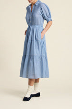 Trovata Elodie Dress Seabrook Gingham checked maxi dress styled for summer rodeo days cowgirl Park City