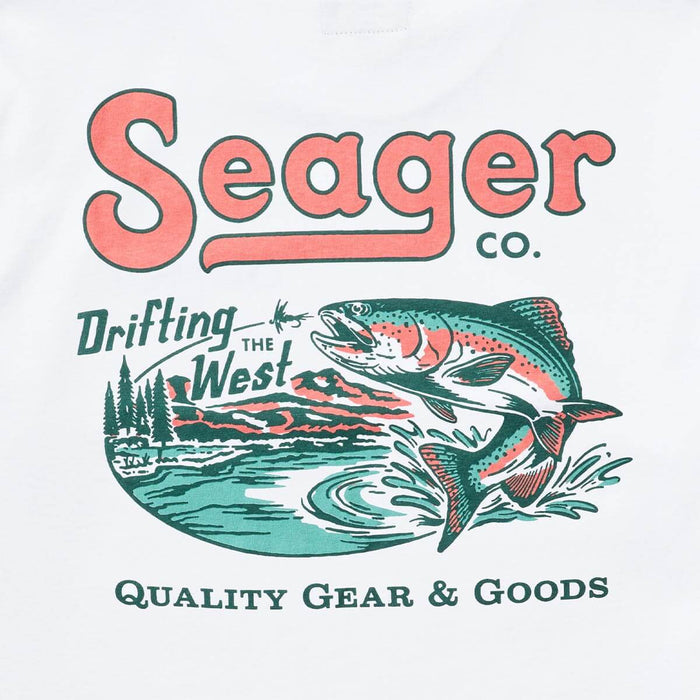 Seager Drifting The West Tee White