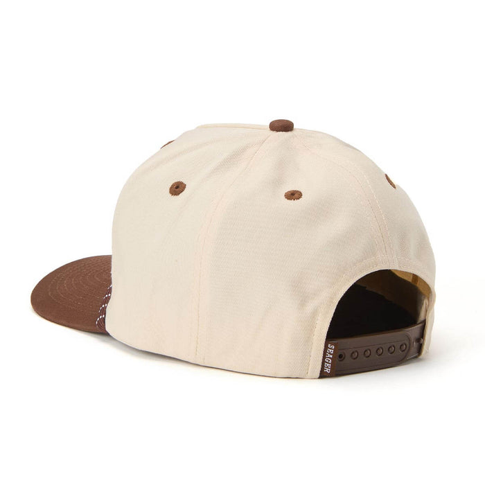 Seager Los Rios Canvas Snapback Cream/Brown