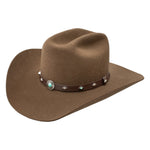 Stetson Payton Wool Felt Hat Mink mink brown wool blend western hat from the Stetson Dress Fashion Collection womens western boutique Utah SKU XWPYTN343623