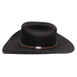 Resistol Foster cattleman crown with front pinch and creased top cowboy