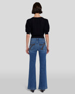 7 For All Mankind Dojo Clara full length flare leg silhouette made for wearing with western boots cowgirl style
