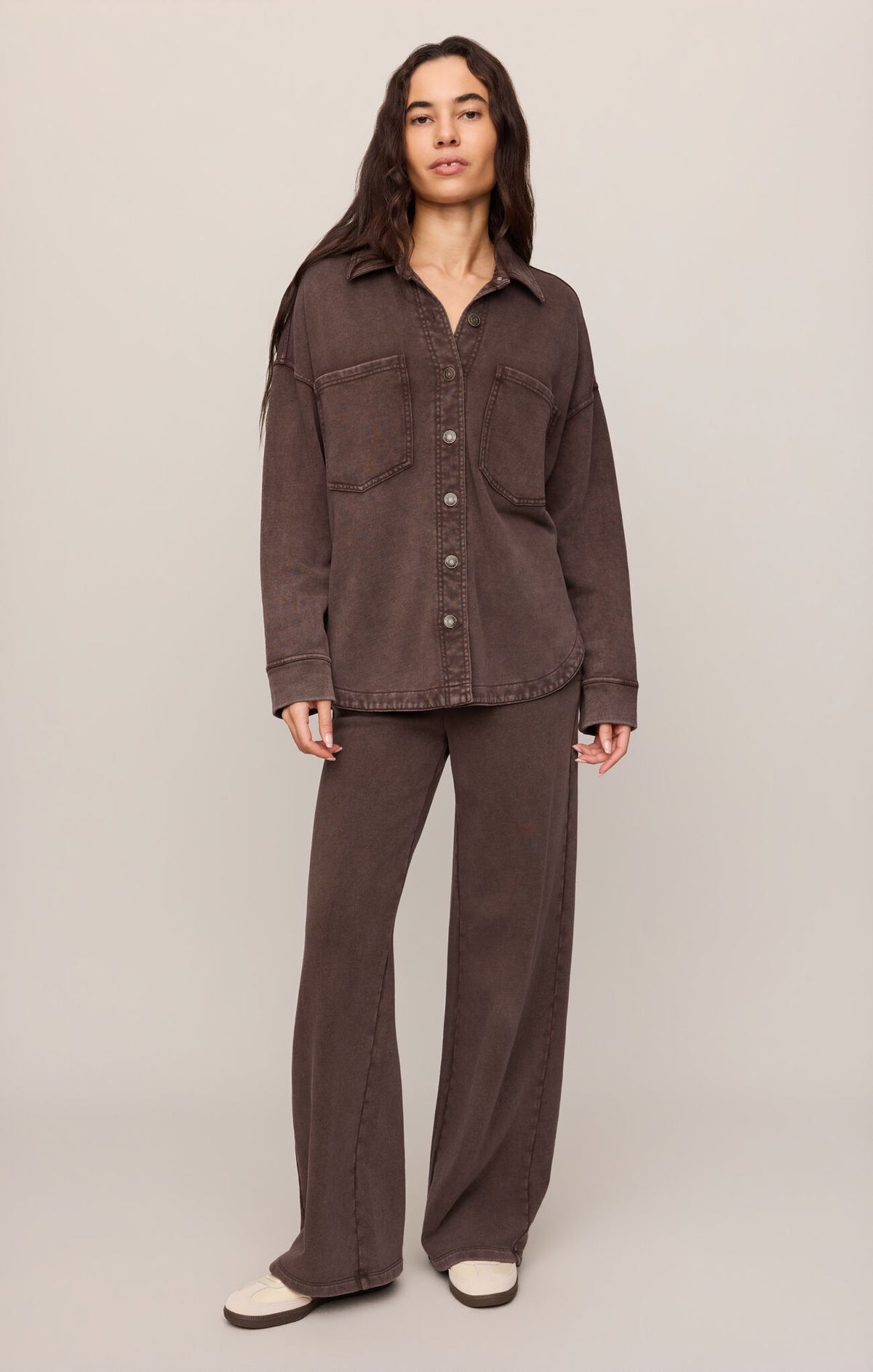 Z Supply Hunter Knit Pant Dark Chocolate ZP253872 - Womens Western Fashion Style