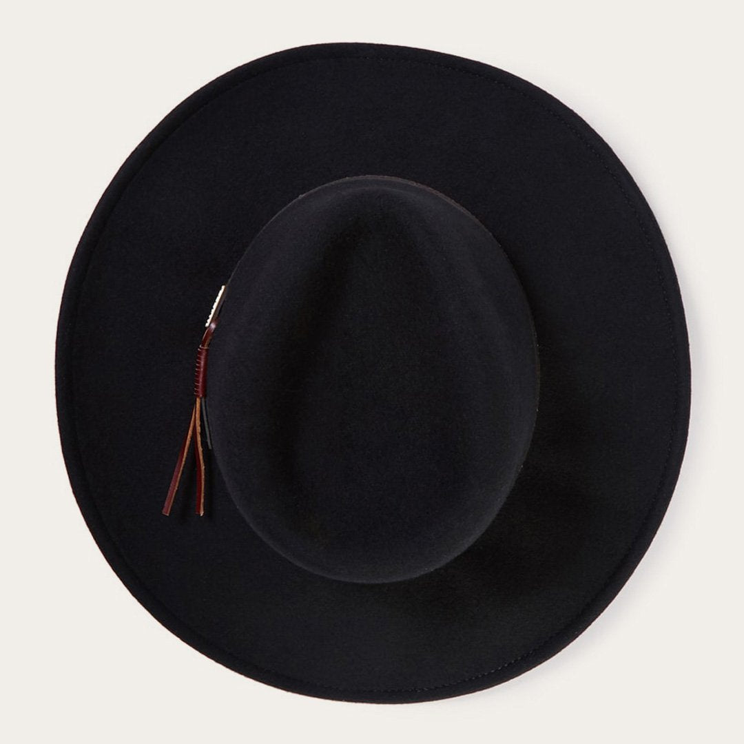 Stetson Bozeman Outdoor Hat Black naturally water resistant wool for rain and snow