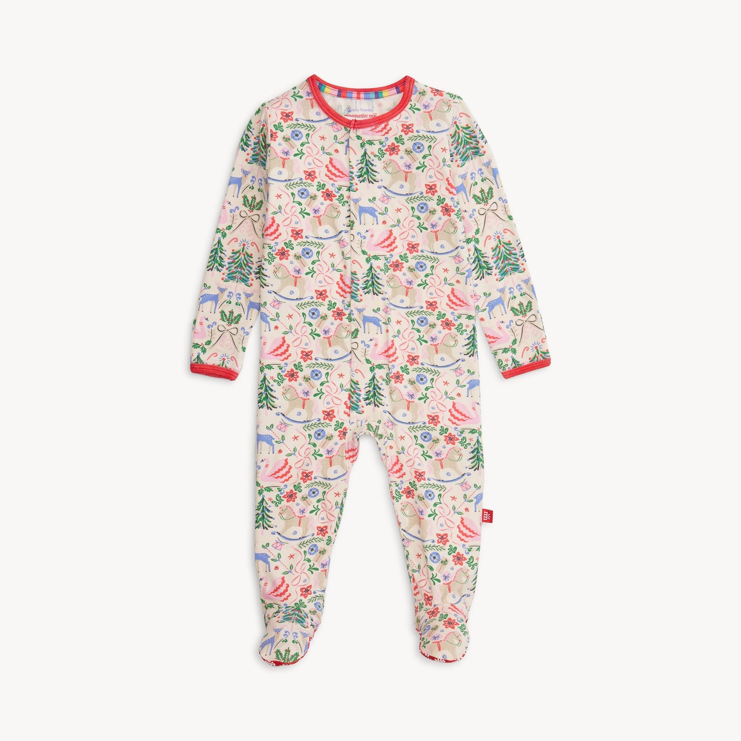Sugar Plum Dreams Magnetic Footie Pajamas